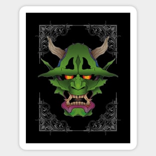 Green Oni Sticker